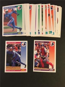 1992 Score Montreal Expos Team Set With Rookie Traded 37 Cards