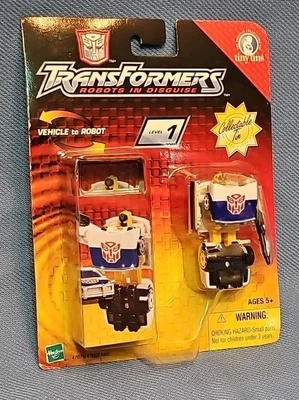 PROWL 2 Tiny Tins 2003 Transformers RID Spy Changers NEW! - Image 1 of 2