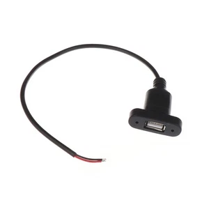 USB Type A Power Port Female Jacks Connector DIY Charging Socket USB-A Cable - Picture 1 of 8