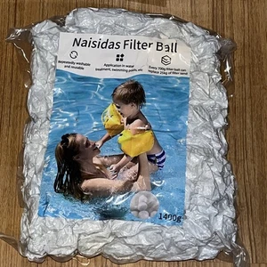 3.1 Lbs Pool Filter Balls for Sand Filters Replaces 100 Lbs Of Sand | Reusable - Picture 1 of 3