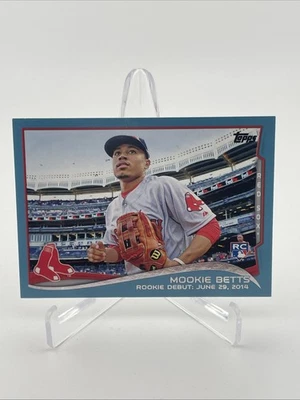 2014 Topps Update #US-301 Mookie Betts Rookie Debut Walmart Blue Border RC - Image 1 of 2