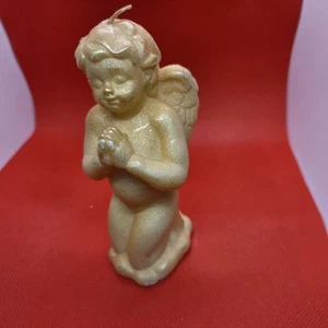 Golden Cherub Engel Kerze 5 x 2,5" - Bild 1 von 9
