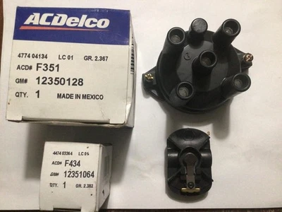 AC Delco #F351/F434 Distributor Cap & Rotor for 88-97 Ford, Kia, Mazda, Mercury - Image 1 of 4