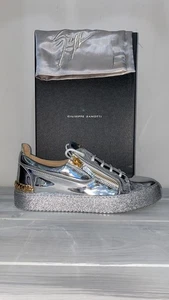 Zanotti Sneakers Uomo Argento Size Eu42 Gu01 - Picture 1 of 7
