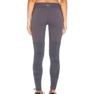 BEYOND YOGA Sleek Stripe steal Gray Legwarmer Leggings women’s size S - Picture 1 of 11
