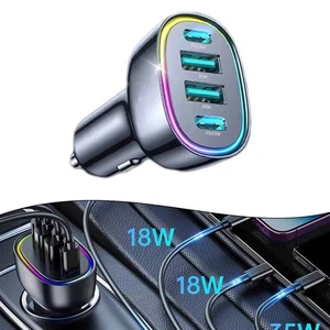 For Car Cameras 100W Car Charger Aluminium Alloy Material Fast Charge Capability - Picture 1 of 24