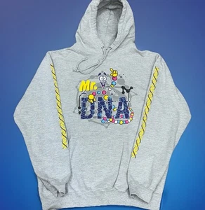 Jurassic World Hoodie Universal Studios Mr. DNA grau Pullover Sweatshirt M Kapuze - Bild 1 von 7