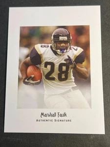 2012 Leaf Legends of Sport MISSING AUTO BLANK BACK PROOF Marshall Faulk - Picture 1 of 2