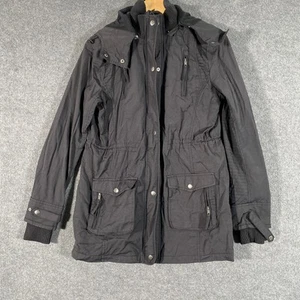 Jeanswest Jacket Womens 10 Black Bomber Fleece Lined Tactical Military Ladies - Picture 1 of 16