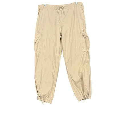 Pantalones JOHNNY WAS para mujer grandes caqui cargo cordón cintura tobillo jogger utilitario Foto 1 de 4