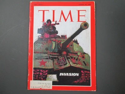 VTG Time Magazine August 30 1968 Vol. 92 No. 9 Russian Invasion Czechoslovakia - Image 1 of 2