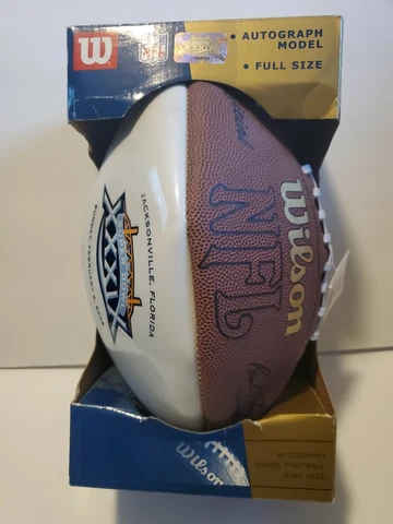 NFL Super Bowl 39 XXXIX Full Size Limited /10,000 Wilson Auto ball NE Patriots Cover