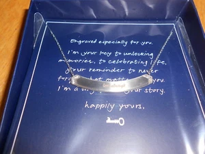 Keep Collective Pave Engravable Necklace (new) LOVE ALWAYS - SILVER - Picture 1 of 1