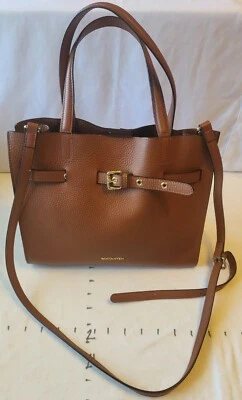 Bostanten шагреневой искусственной кожи через плечо сумочка коричневый сумка с короткими ручками сумка Дамская сумка - Изображение 1 из 4