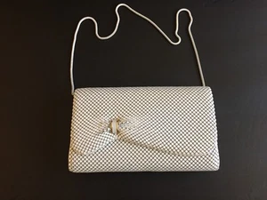 Vintage Elka White Mesh Shoulder Handbag   - Picture 1 of 9