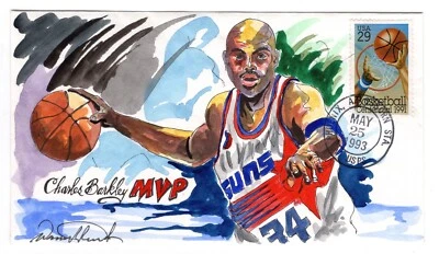 #2560 Basketball Hand Painted Wild Horse - Charles Barkley Phoenix Suns MVP 1993 - Image 1 of 2
