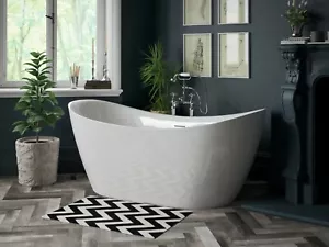 British Baths Wadebridge Matt White Freestanding Double Slipper Bath 1700 x 800 - Picture 1 of 3