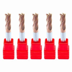 5pcs HRC55 tip diameter 6mm 4 Flute End Mill CNC Milling Cutter Bit - Picture 1 of 5