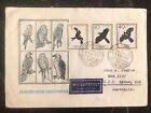 1965 East Bergen DDR Germany First Day Cover FDC To Sydney Australia Birds