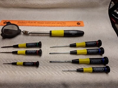 General Tools  7-Piece Precision Screwdriver Lot With Extension Mirror  - Image 1 of 4