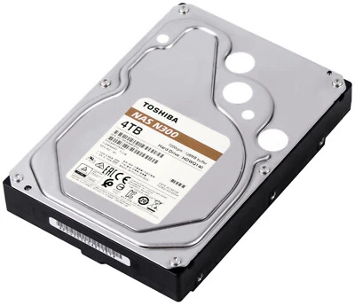 Hard Drive Toshiba Nas N300 HDEXR01ZNA51 4TB 7.2K 128MB SATA III 3.5'' - Image 1 of 3