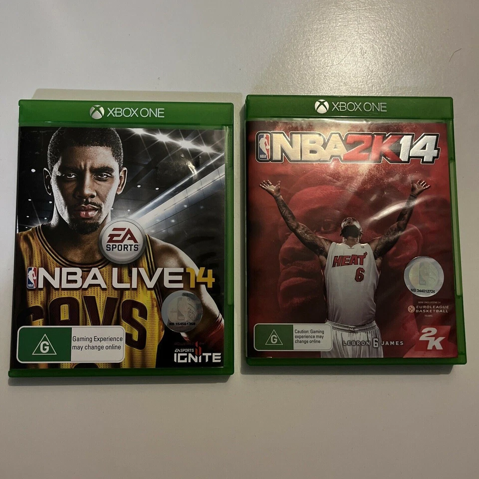 NBA 2K14 & NBA Live 14 Microsoft XBOX ONE Lebron James & Kyrie Irving - Image 1 of 4