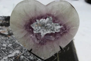 Großes sehr schönes sehr hochwertiges Amethyst Geode Herz - Bild 1 von 4