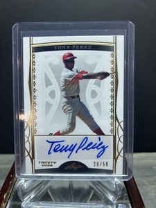Tony Perez 2022 Leaf Trinity Auto Gold HOF #/50 Reds Legend Rare