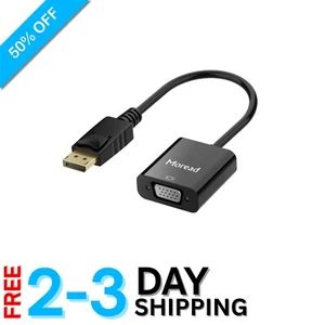 Compact DisplayPort DP to VGA Adapter - Reliable Connect with 5- - Picture 1 of 10
