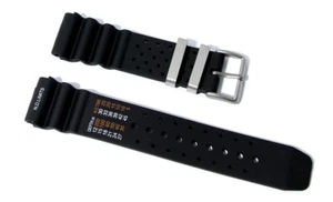 Cinturino gomma orologio subacqueo 22mm tipo citizen seiko caucciu nd ga22 - Foto 1 di 1