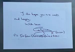 Corrine Wicks English Actress, Emmerdale, Original Autograph on 6 x 4 Card - Picture 1 of 3