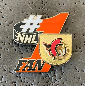 Ottawa Senators No 1 Fan NHL Hockey Pin - Imagen 1 de 2
