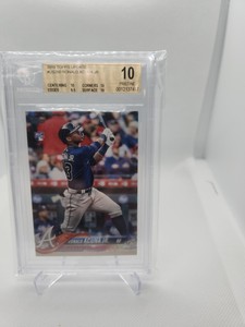 RONALD ACUNA JR 2018 TOPPS UPDATE RC BGS 10 PRISTINE ROOKIE GEM #US250 