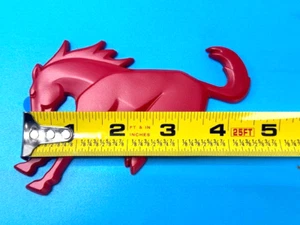 1pcs Matte Red for 2020-2022 Rear 3D Bucking Horse Tailgate Emblem Badge - Picture 1 of 3