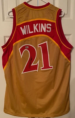 Signed Dominique Wilkins | XL Basketball Jersey | Beckett Authenticated - Image 1 of 4