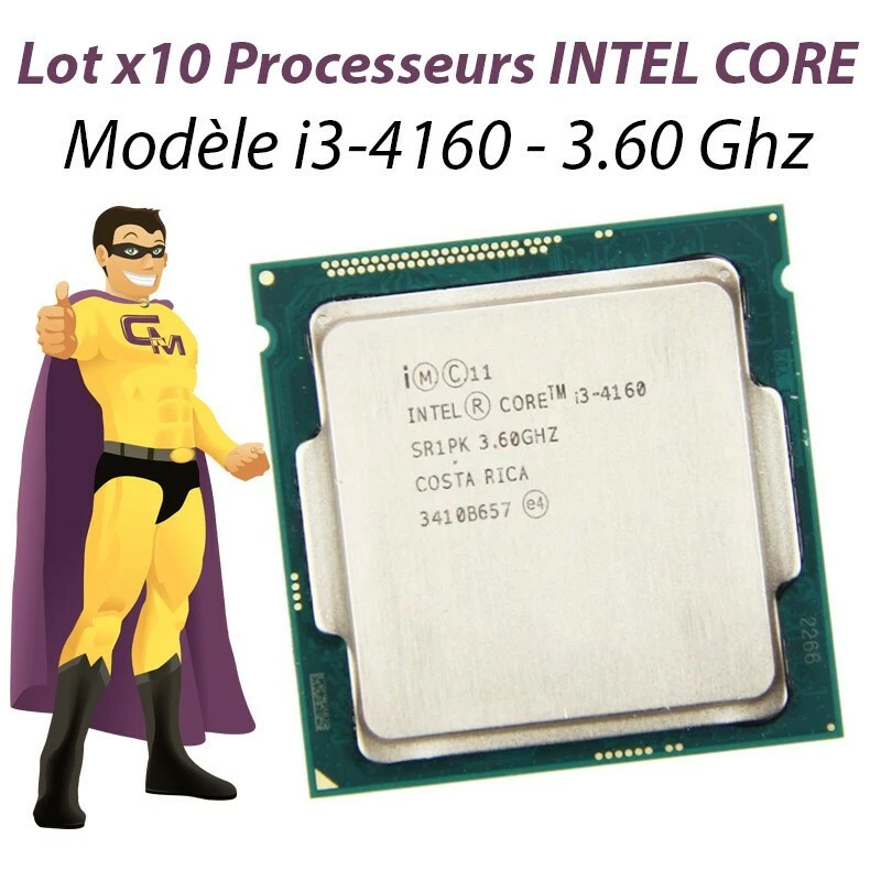Set x10 Processore CPU INTEL Core I3-4160 3.6Ghz SR1PK 3Mo Presa 1150 - Immagine 1 di 1