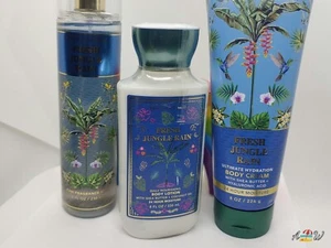 Bath & Body Works NEU! 3tlg FRESH JUNGLE RAIN Set Lotion Spray VHTF RARE - Bild 1 von 1