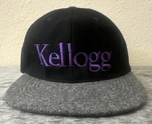 Vintage Kellogg Hat Black Gray SnapBack - Picture 1 of 8