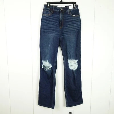 Hollister Jeans Womens Size 27x33 Curvy Ultra High-Rise Dad Distressed NWT - Image 1 of 4