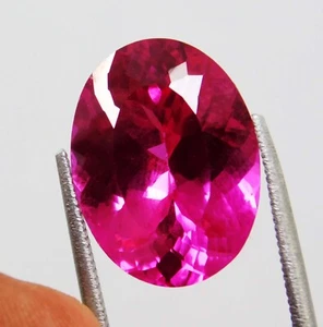 Impresionante piedra preciosa de forma ovalada de 17,70 quilates rubí rosa natural certificado de Mozambique - Imagen 1 de 12
