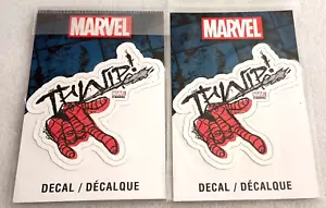 2 Marvel Spider-Man "Thwip" Web Shooting Stickers New NOS - Picture 1 of 4