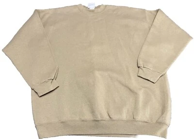 Vintage 90s Sport Sz XL USA Made Mens Blank Plain Brown Crewneck Sweatshirt L5 - Image 1 of 4