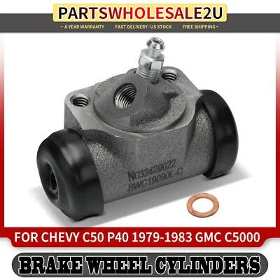 Front Left Drum Brake Wheel Cylinder for Chevy P40 1979-1983 C50 GMC C5000 C6000 - Image 1 of 4