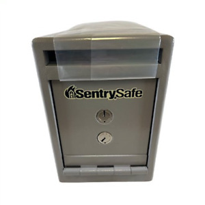 Sentry Safe UC-025K 20 Lb 0.25 cu ft Capacity Gray Cash Depository Safe