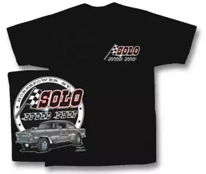 Solo Speed Shop 55 Chevy Gasser Herren T-Shirt schwarz Drag Racing Hot Rods - Bild 1 von 5