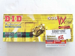 CATENA TRASMISSIONE DID 530 VX CON O-RING 120 MAGLIE CHIUSURA RIVETTO - Imagen 1 de 1