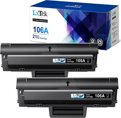 2 TONER CON CHIP W1106A 106A COMPATIBILI PER HP LASERJET  107A 107W 137fnw 135aA - Immagine 1 di 3