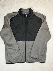 CALLAWAY Weather Series Jacket Full Zip Quilted Front Mens 2XL Black Grey - Picture 1 of 16