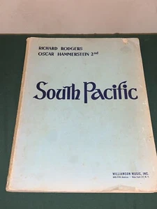 South Pacific Vocal Score Rodgers Hammerstein Musical Williamson Early Print - Afbeelding 1 van 8