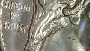 2022 P Error Quarter Big Obv Strike Through Debris Dr. Sally Ride Error Coin A16 - Picture 1 of 6